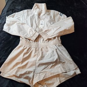 Adidas Women’s Romper Jacket Running Size Medium Vapour Grey HP2001 New NWT $210